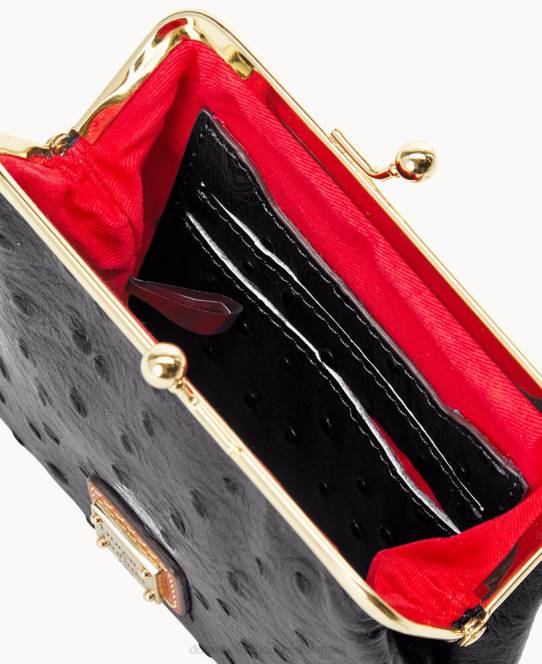 Dooney & Bourke struds stor rammepung JV0J4212 tilbehør sort