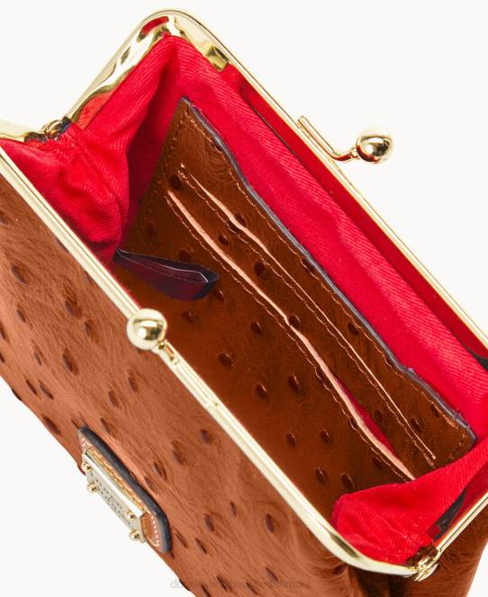 Dooney & Bourke struds stor rammepung JV0J4214 tilbehør karamel