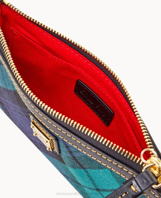 Dooney & Bourke tartan stort slankt armbånd JV0J4673 tilbehør flåde