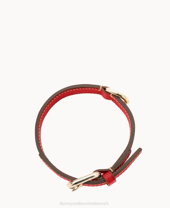Dooney & Bourke lille hundehalsbånd JV0J4892 tilbehør rød